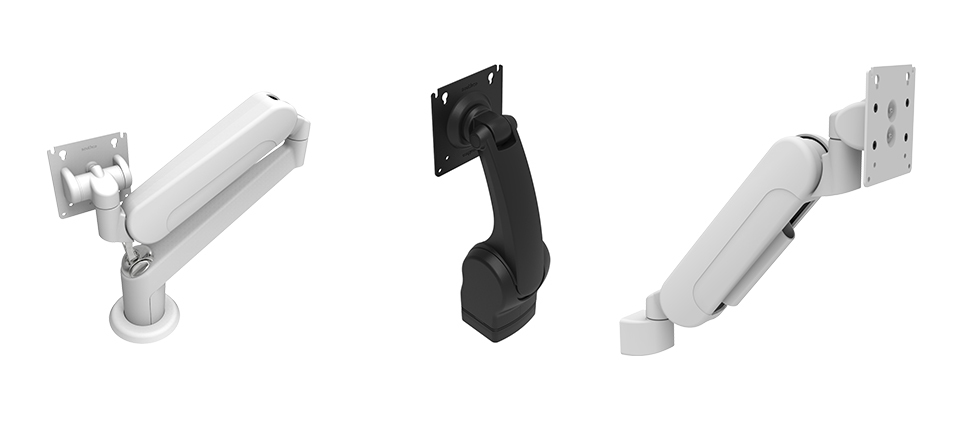 AV - Vertically Articulating Tilt, Swivel, Swing and Dual Extension Arm C, V & W Series